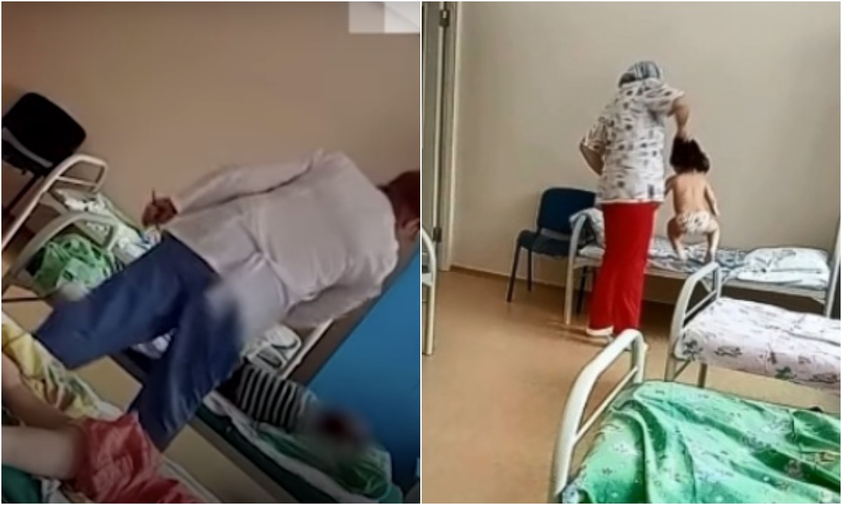 Медсестра с темными волосами напросилась на жесткую порку в палате