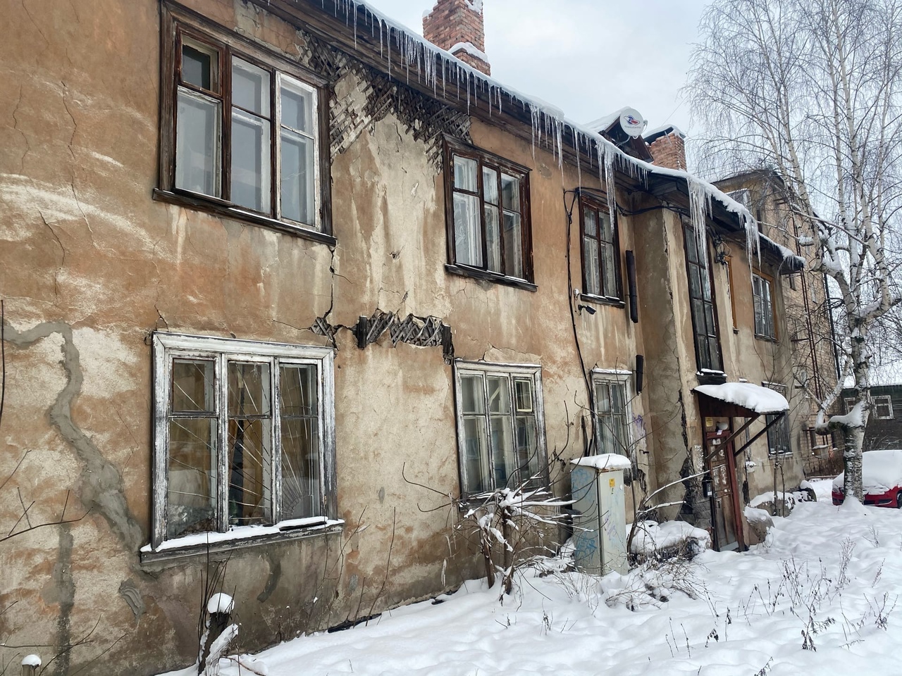 аварийный дом в Петрозаводске