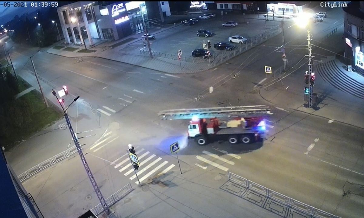 пожар на улице Красная в Петрозаводске