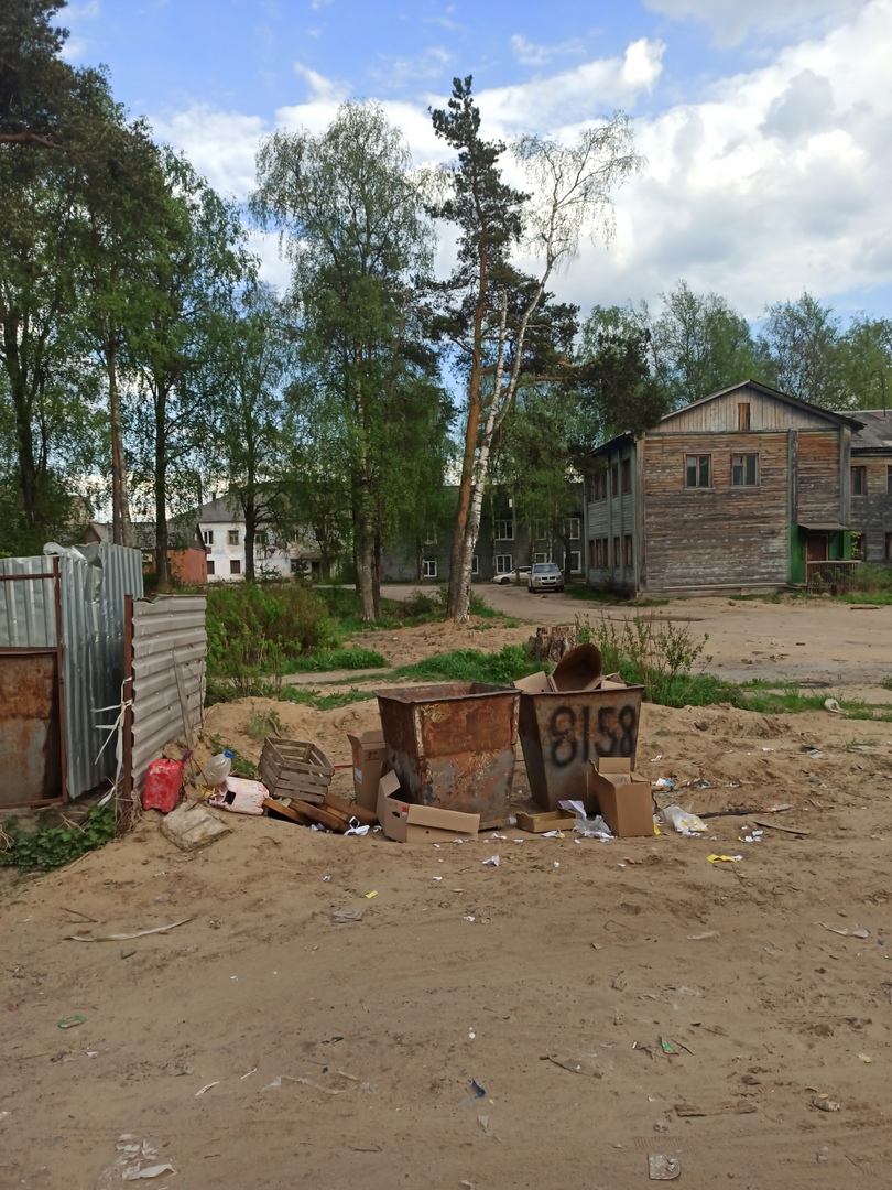 Карельский город завален мусором: дворы превращаются в свалку