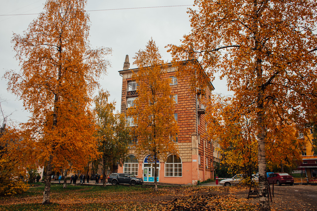 улица луначарского, осень, петрозаводск