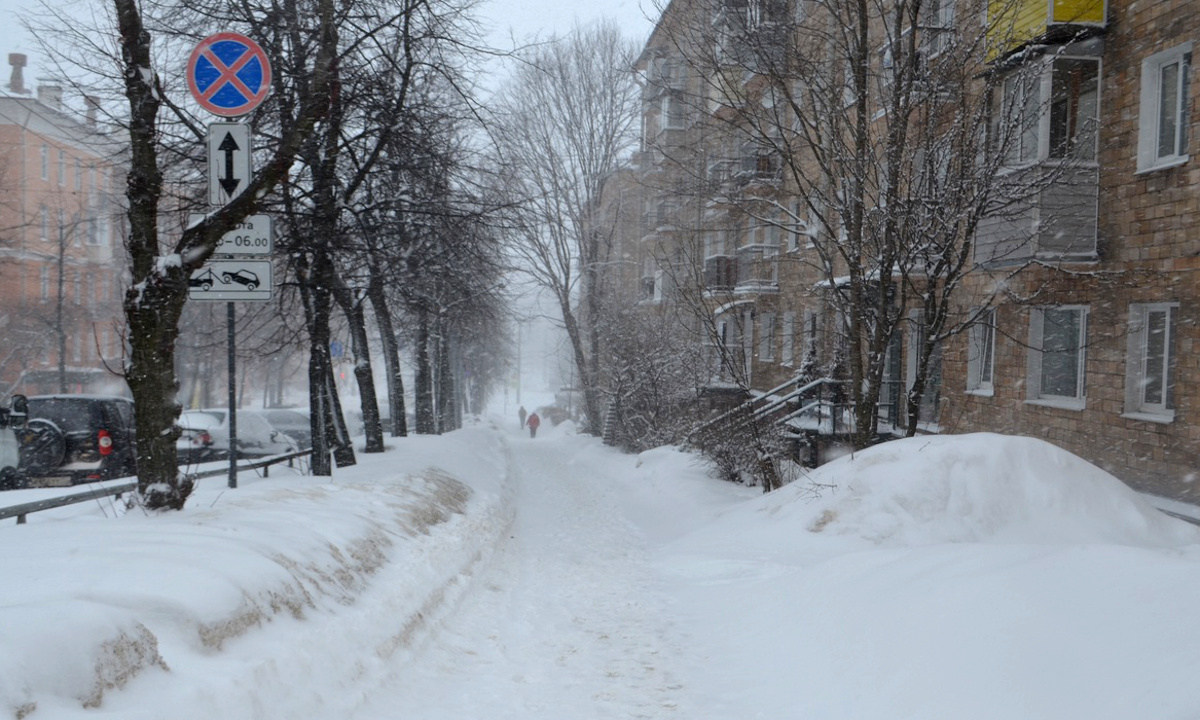 метель в Петрозаводске