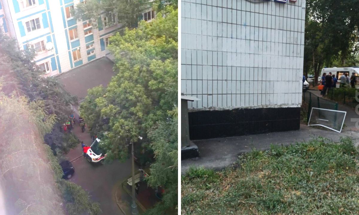 выпала из окна