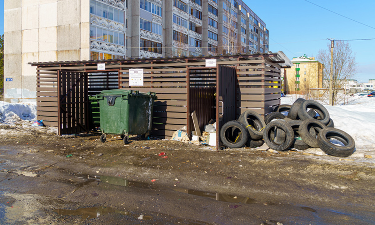 Жители карельского города добились, чтобы власти не устанавливали мусорные  контейнеры | 27.12.2022 | Новости Петрозаводска - БезФормата