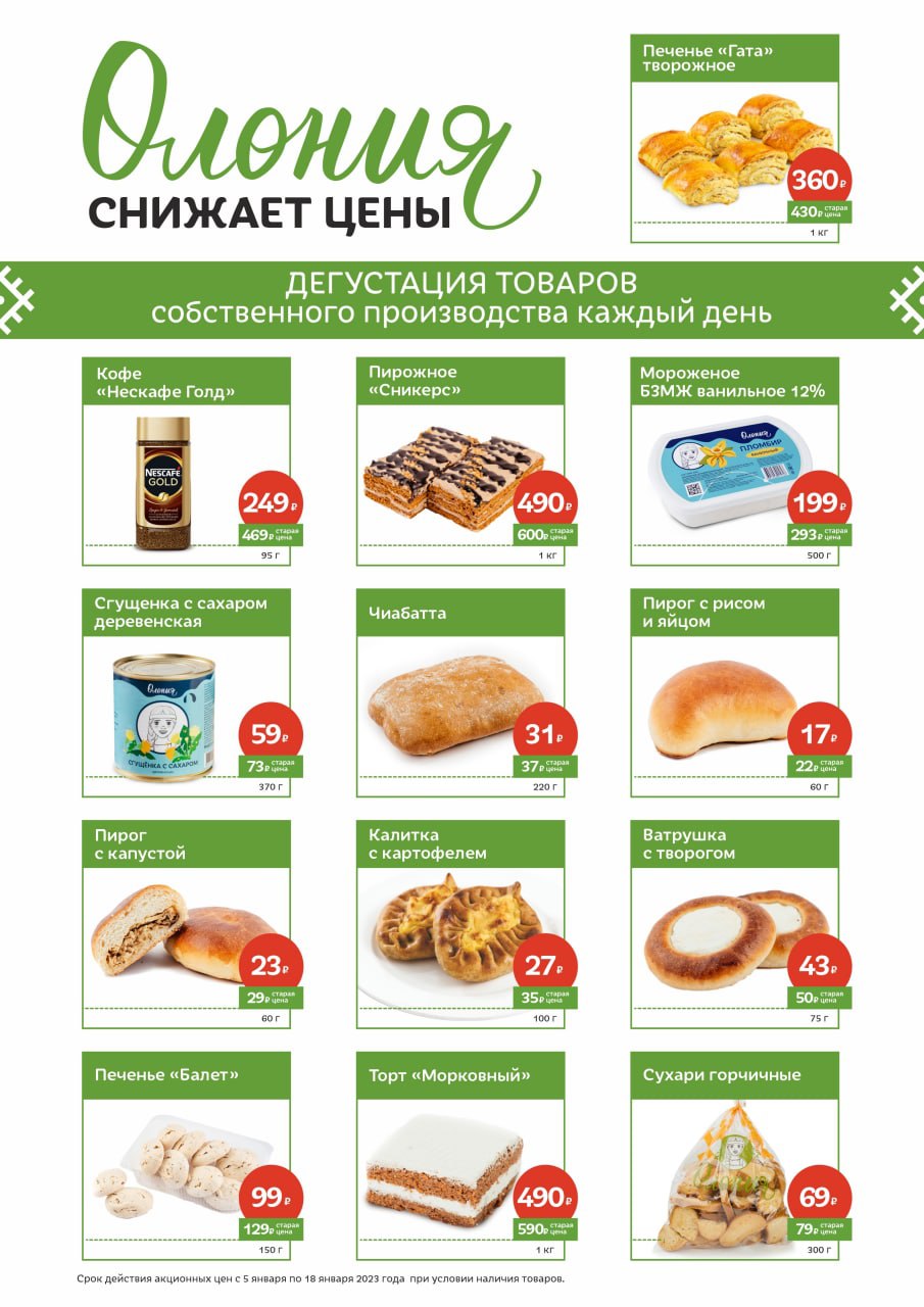 Продукты января