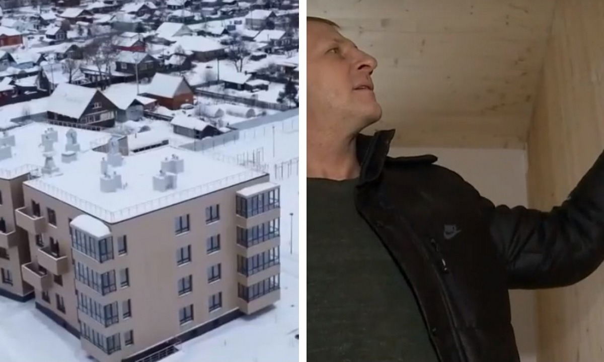 Показано, как выглядят внутри первые деревянные многоэтажки России