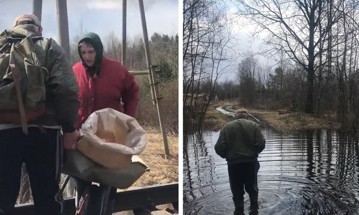 В карельском поселке несколько домов отрезали от дороги: пробраться домой  можно только через железнодорожные пути | 10.05.2023 | Новости  Петрозаводска - БезФормата