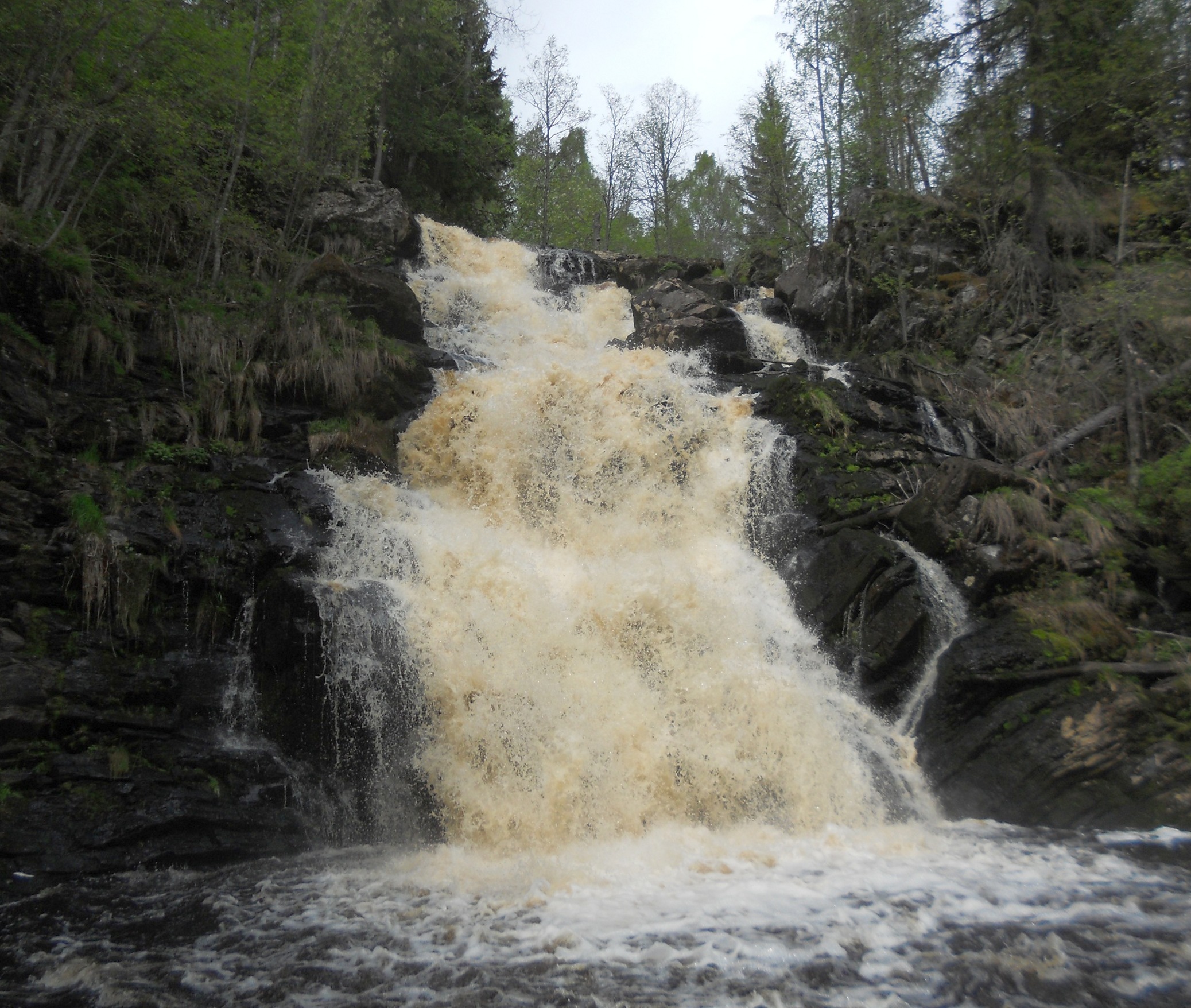 Дюгакоски водопад Карелия