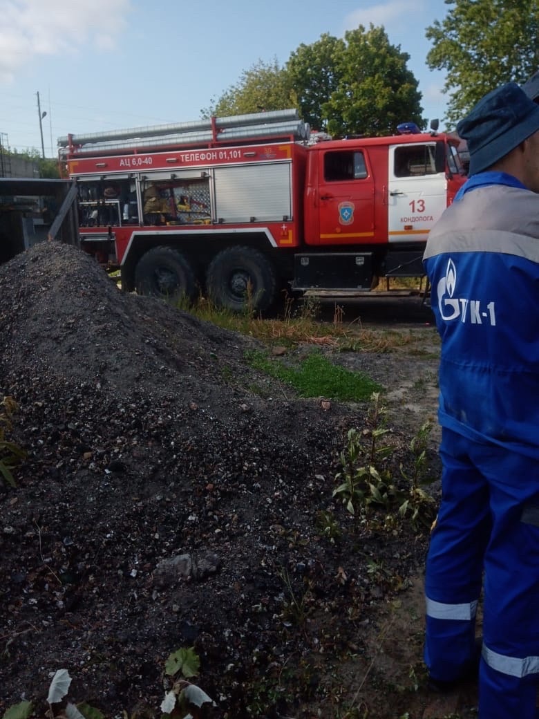 Кондопога почти полностью обесточена из-за пожара