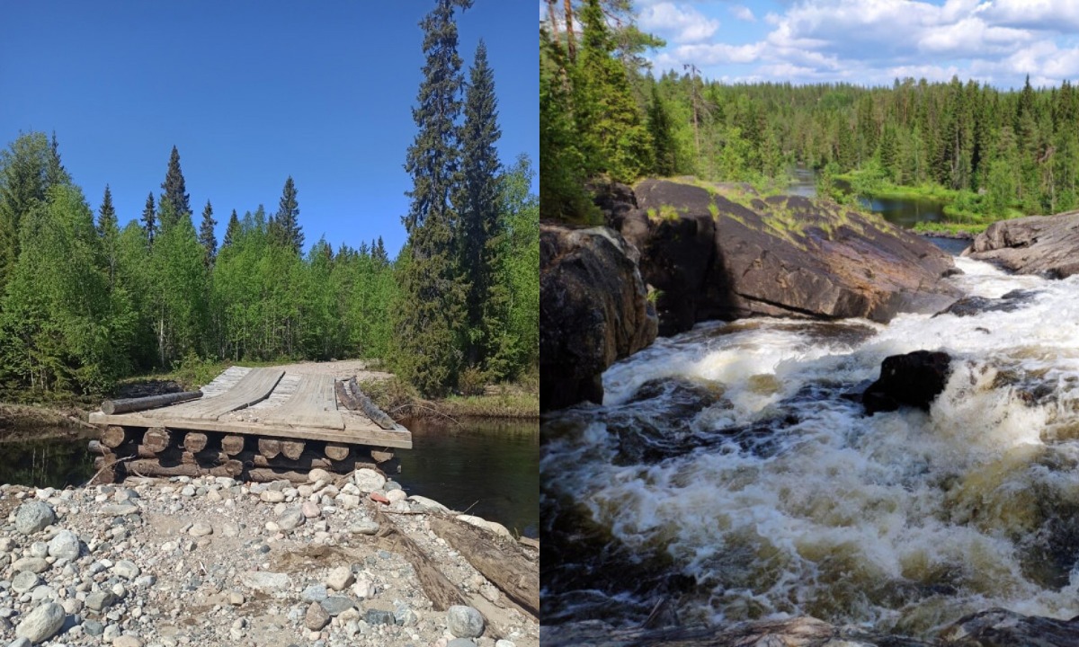 Водопад ахвискоки Карелия