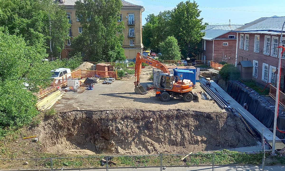 Стало известно, что строят около исторических домов в центре Петрозаводска  | 28.06.2023 | Новости Петрозаводска - БезФормата