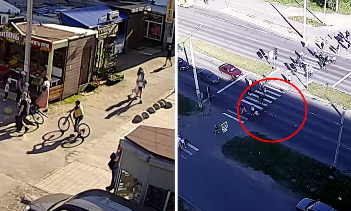 Сбил велосипедиста на пешеходном переходе