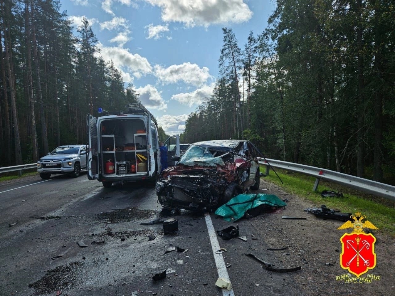 Два человека погибли в массовом ДТП на трассе «Сортавала»