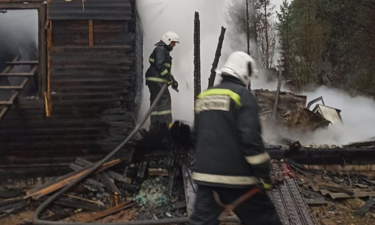 Мужчина погиб на страшном пожаре в Карелии