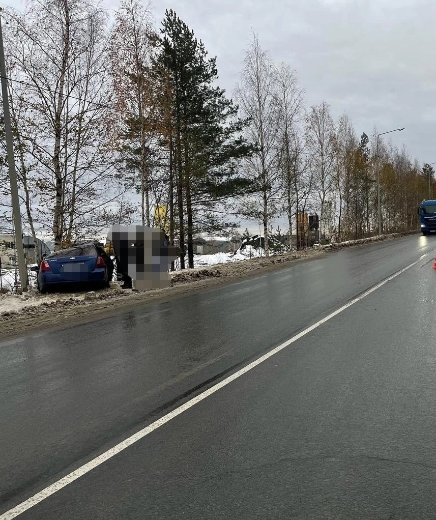 В Петрозаводске на шоссе, где погибла женщина, машина врезалась в столб |  03.11.2023 | Новости Петрозаводска - БезФормата