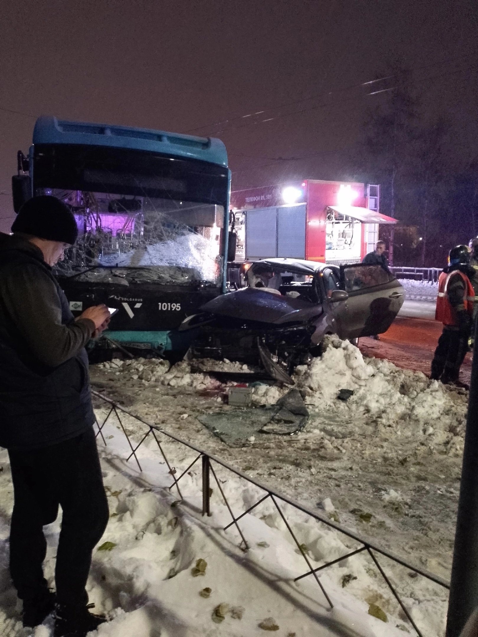 Страшная авария с автобусом в Петрозаводске: один человек погиб