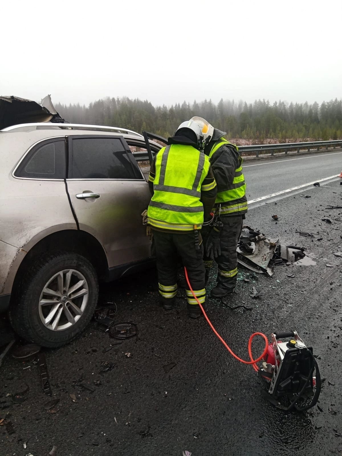 Появилось видео и фото страшной аварии под Пряжей