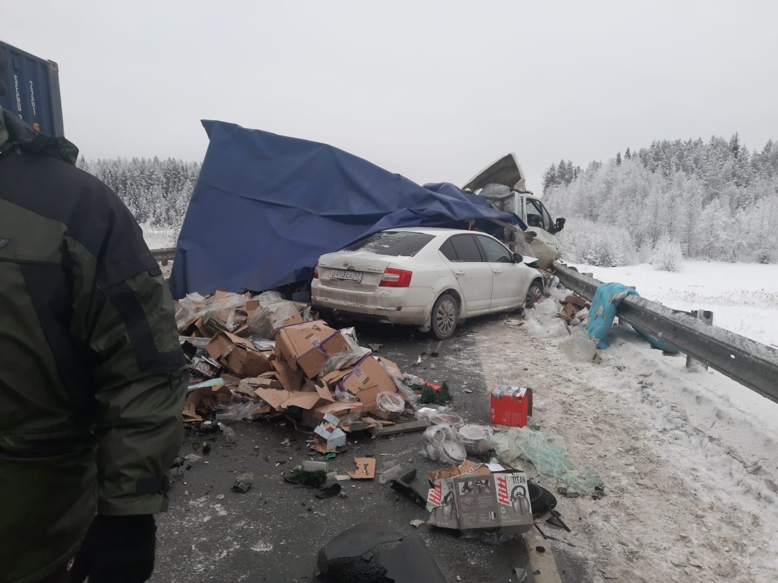 Страшная авария на трассе в Карелии: погиб один человек | 07.12.2023 |  Новости Петрозаводска - БезФормата