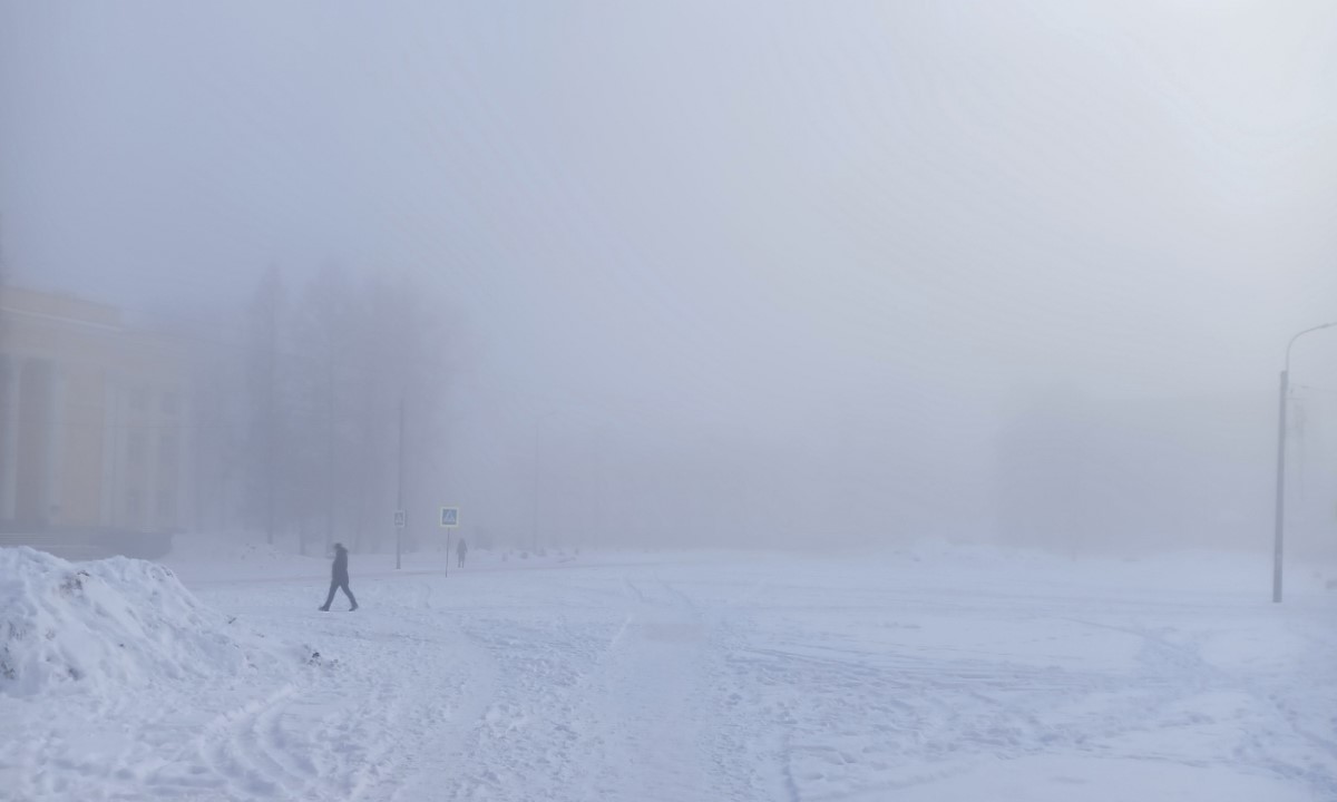 Странный туман появился в одном из городов Карелии