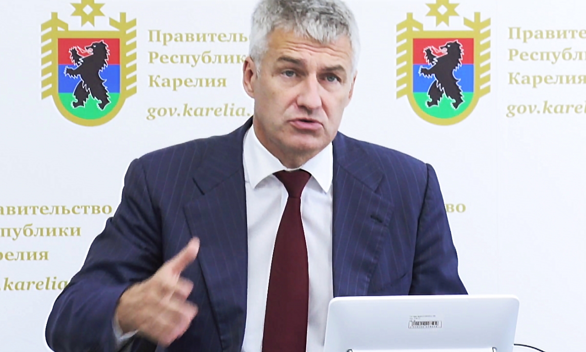 Артур Парфенчиков онлайн-заседание правительства Карелии