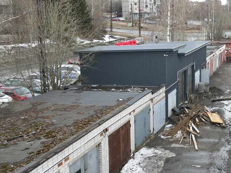 В Петрозаводске незаконно перестроили гаражи