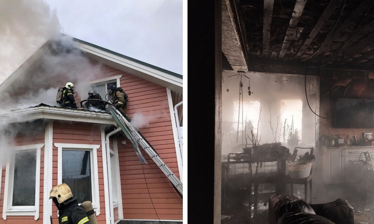 В Карелии дом сгорел из-за неисправной техники