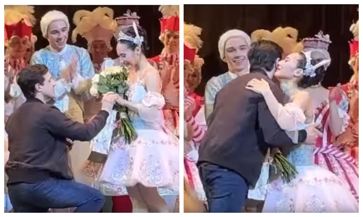 Появилось видео, как позвали замуж японскую балерину в Петрозаводске
