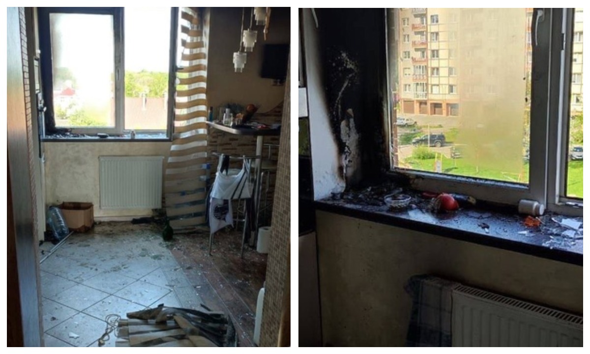 Квартира загорелась из-за вазы на подоконнике