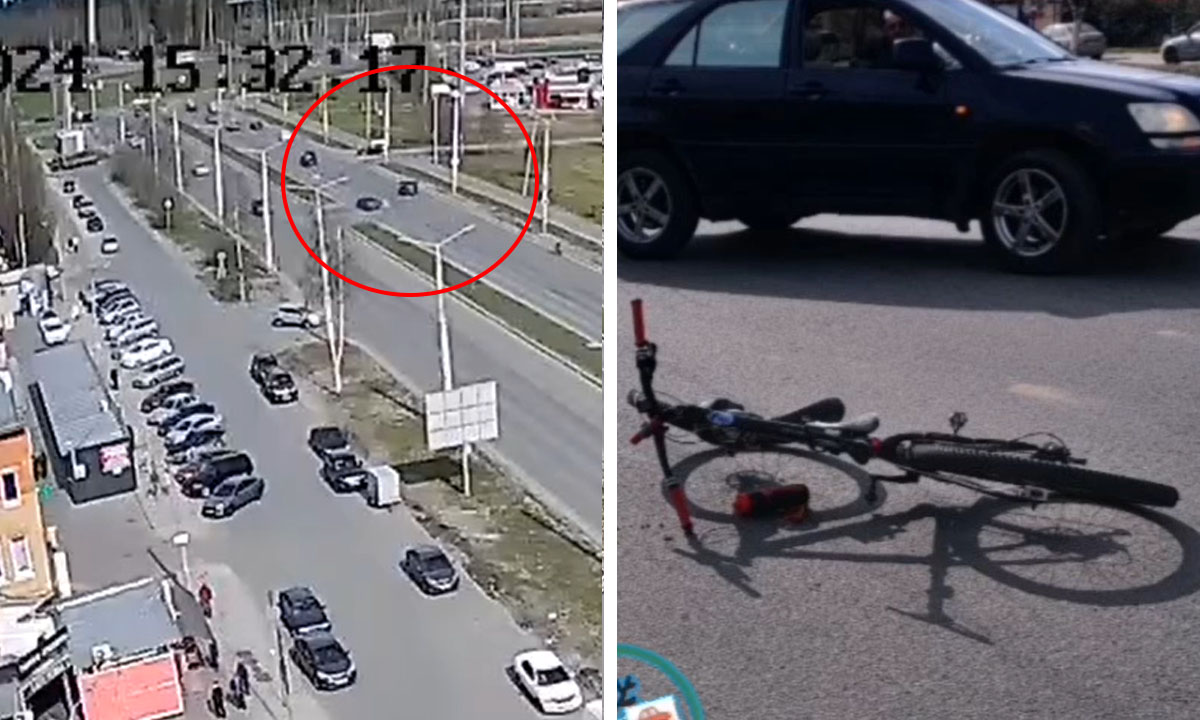 В Петрозаводске ослепленный водитель сбил велосипедиста