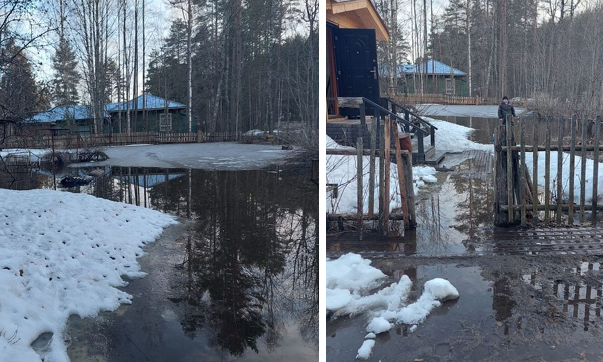 В Карелии семью бросили в затопленном доме: спасатели не приехали