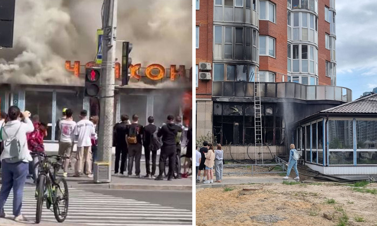 Сгорел ресторан в пристройке жилого дома: пострадали и квартиры