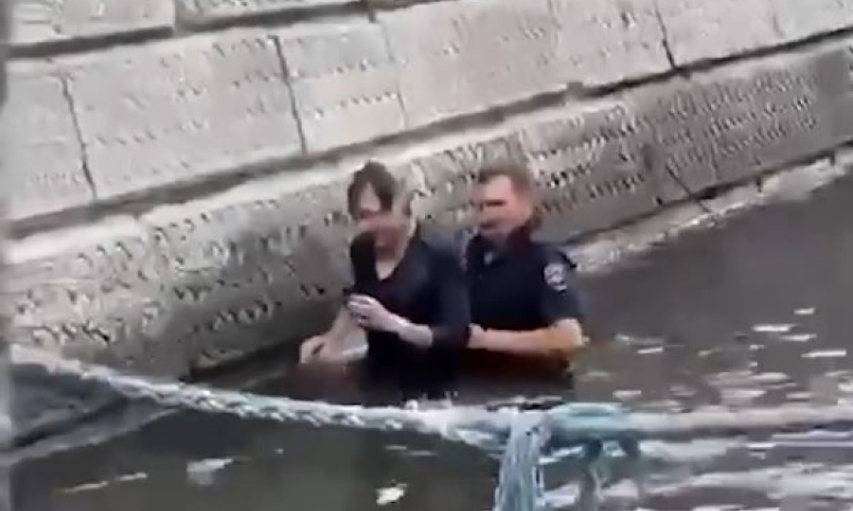 Мужчина чуть не утонул, пытаясь выловить телефон из реки