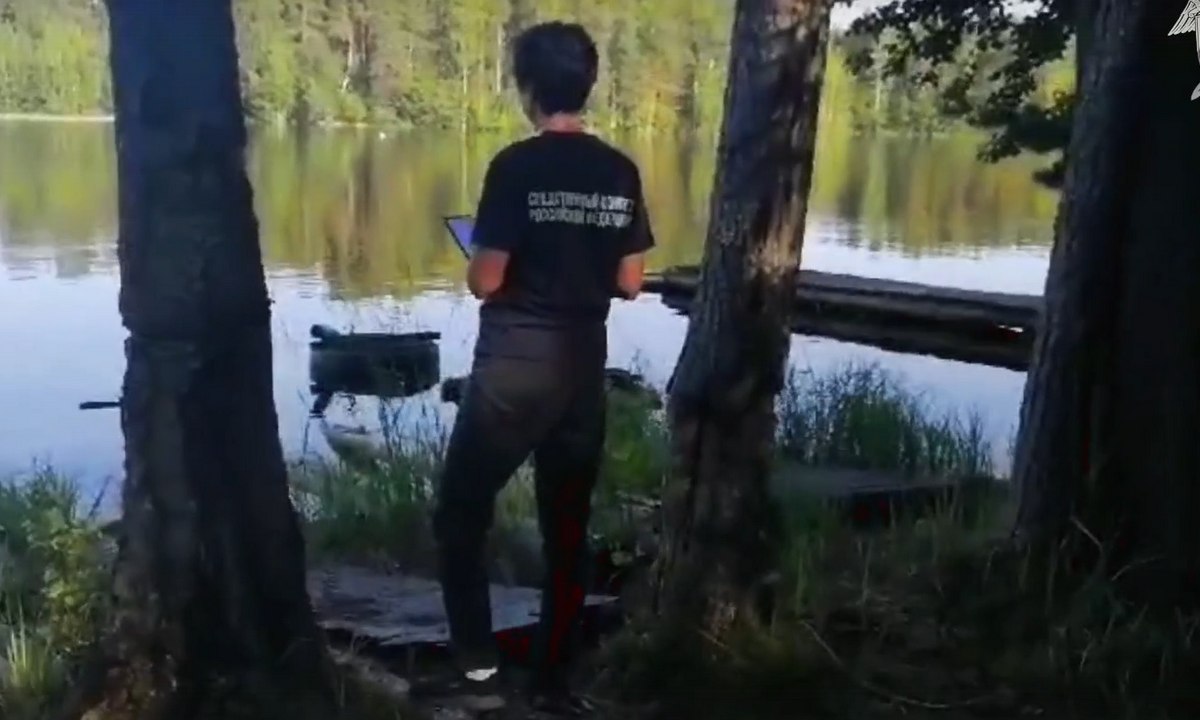 Опубликовано видео с места, где найдено тело рыбака в Карелии