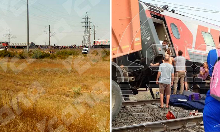 Пассажирский поезд, следовавший на юг, сошел с рельсов: десятки пострадавших