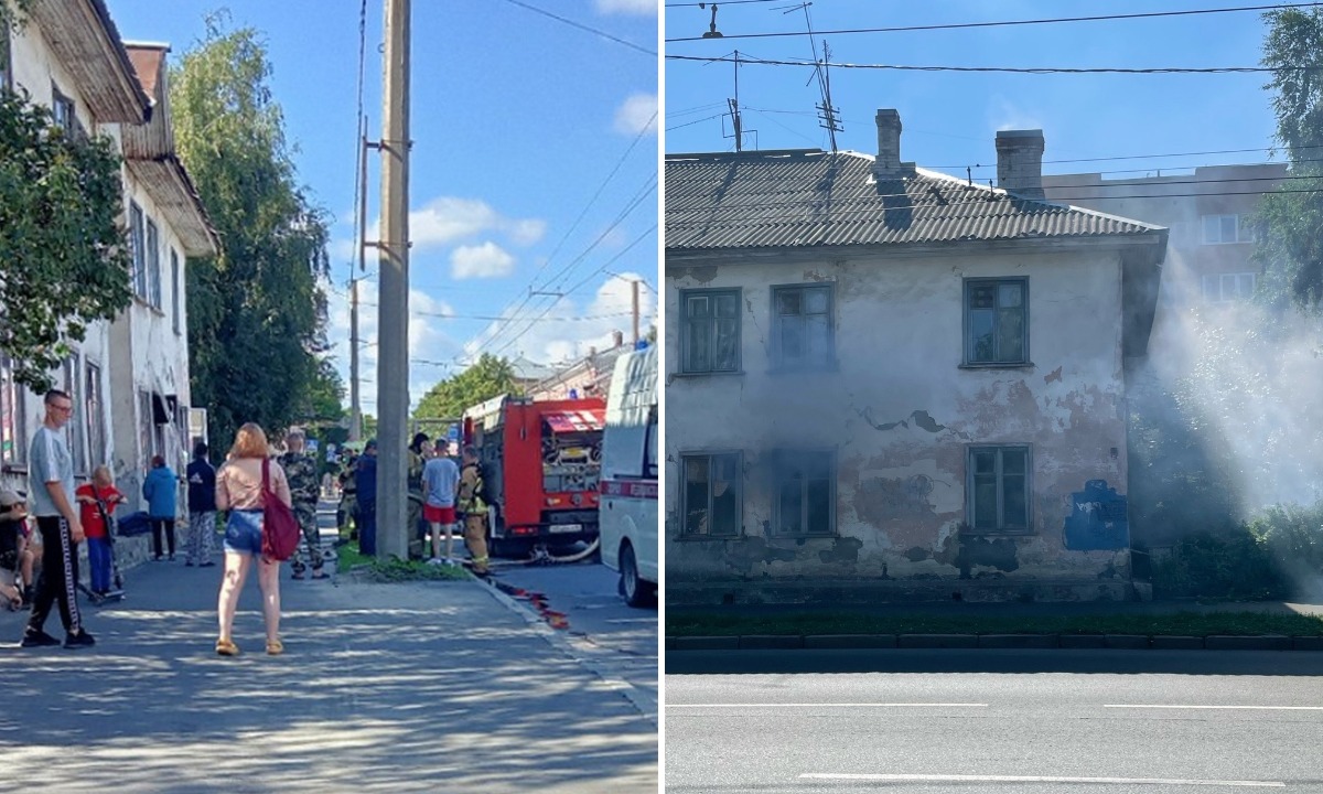 В Петрозаводске прохожие бросились спасать людей из горящего дома