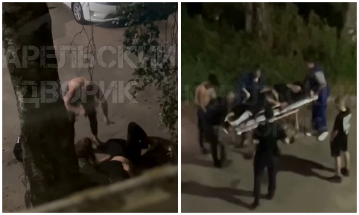 Женщина, жестоко избитая во дворе в Петрозаводске, заявила полиции, что упала сама