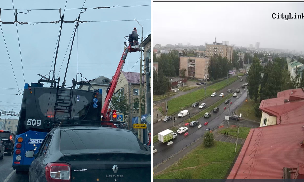 Петрозаводск стоит в огромных пробках из-за ремонта мостов