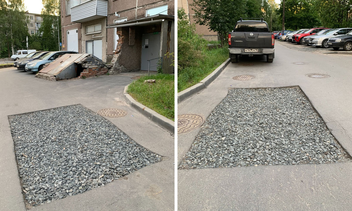 «Квадрат Малевича». В Петрозаводске почти год не могут положить асфальт