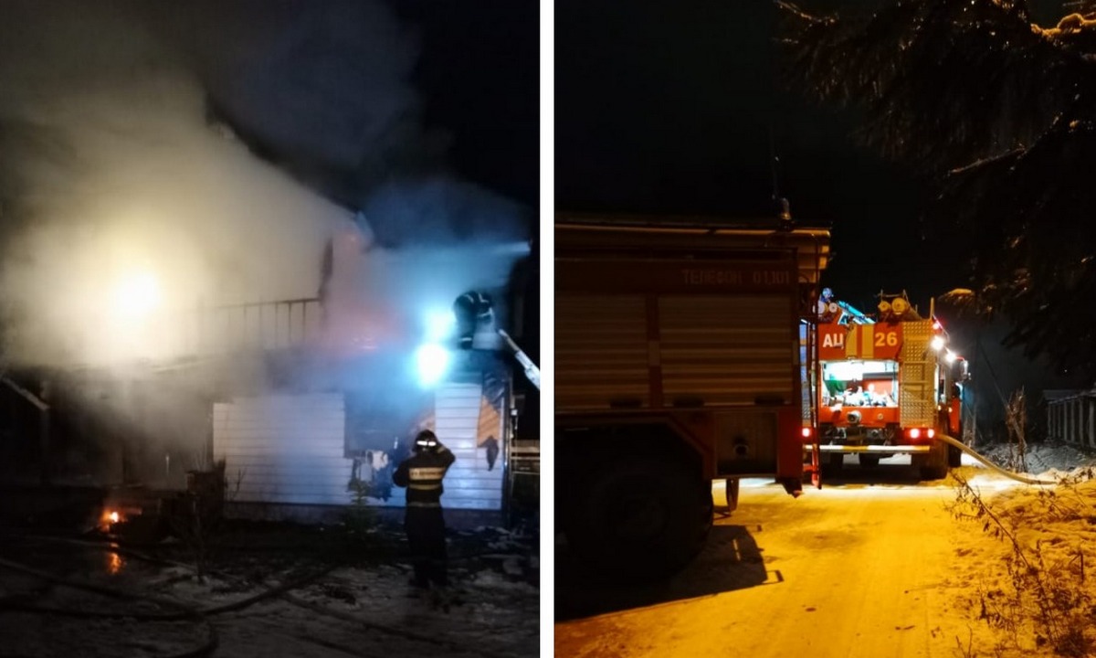 Еще один страшный пожар в Карелии: сгорел дом