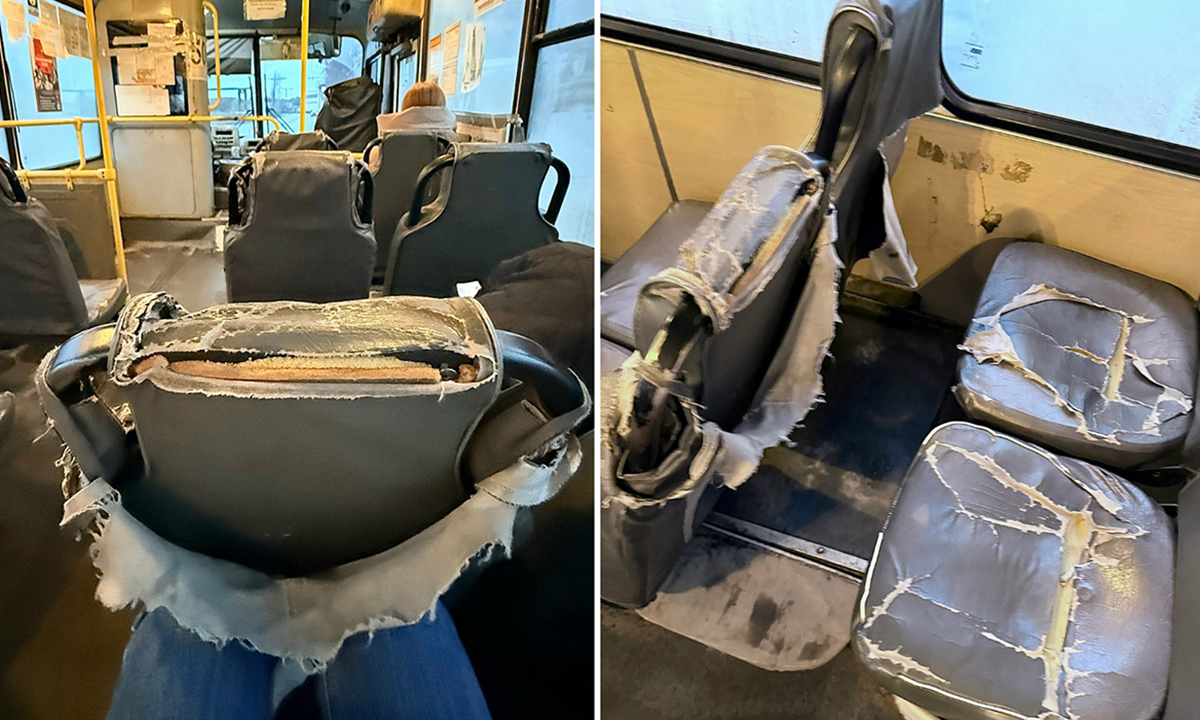 По Петрозаводску ездит ужасно рваный автобус