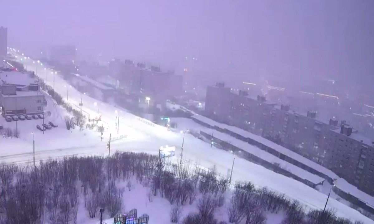 «Редкое явление». Зимнюю грозу запечатлели недалеко от Карелии