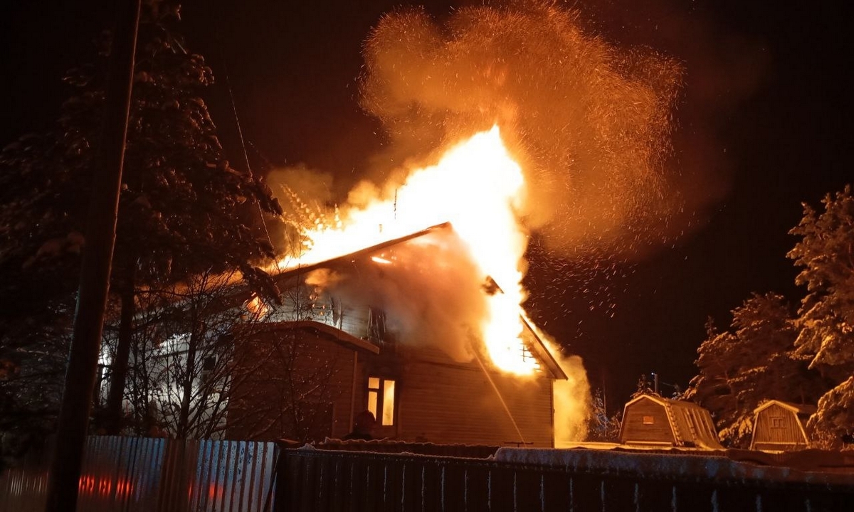 Человек отравился дымом в Карелии