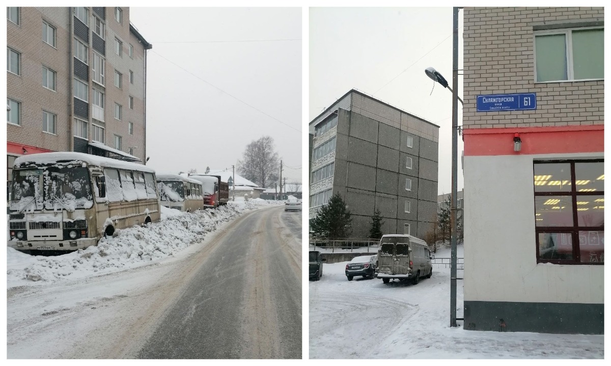 У дома в Петрозаводске годами стоят брошенные автобусы