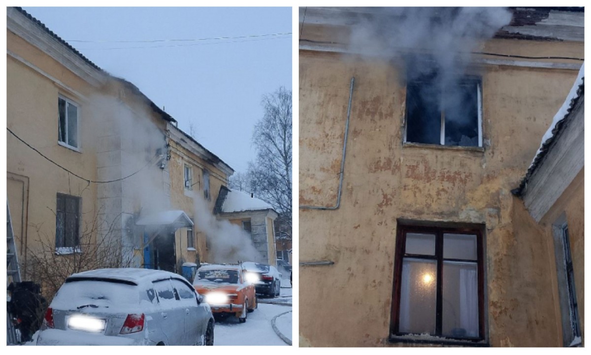 В Петрозаводске горит жилой дом: есть пострадавшие