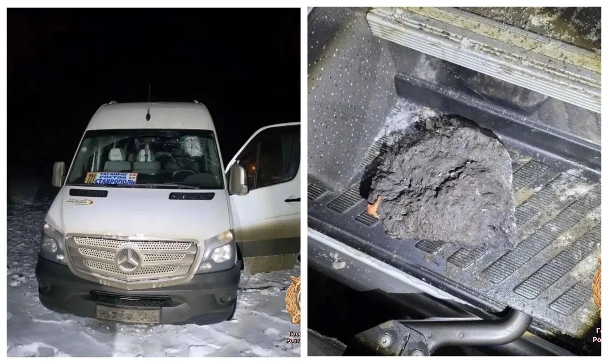 Водителя автобуса убило куском льда на трассе