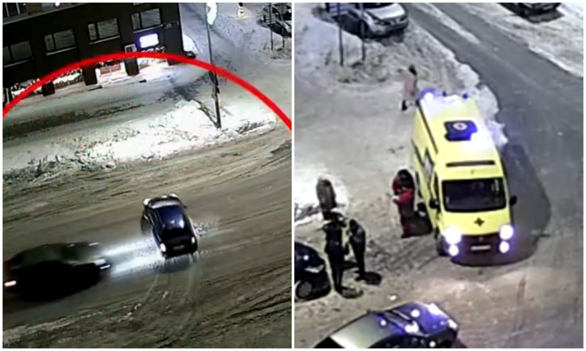 В Петрозаводске водитель хотел развернуться и попал в жесткую аварию