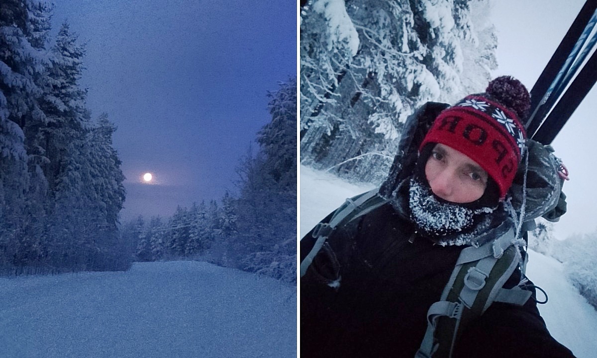 Карельский лыжник в одиночку прошел 137 километров по зимней тайге