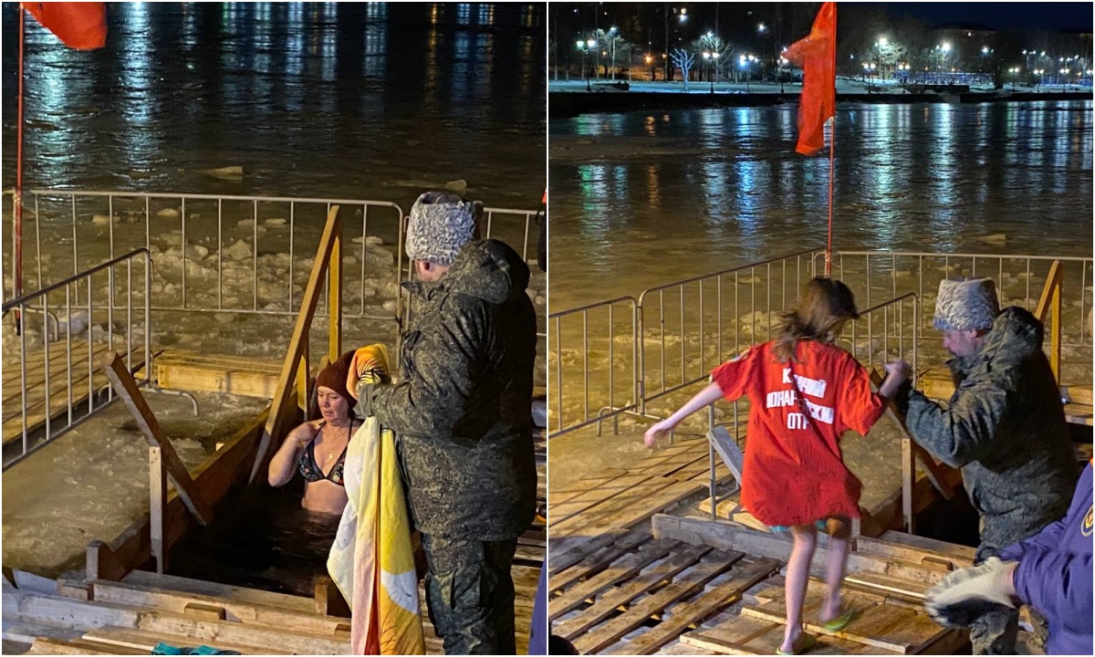 В Карелии определены безопасные места для купаний в проруби