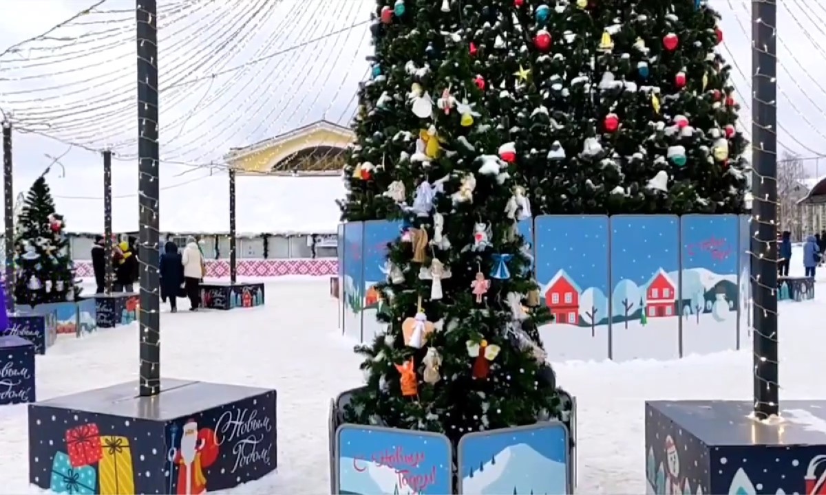 Петрозаводские елки с ангелами участвуют в конкурсе «Ёлки России»