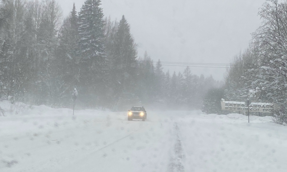 Петрозаводск снова накроет мощный снегопад